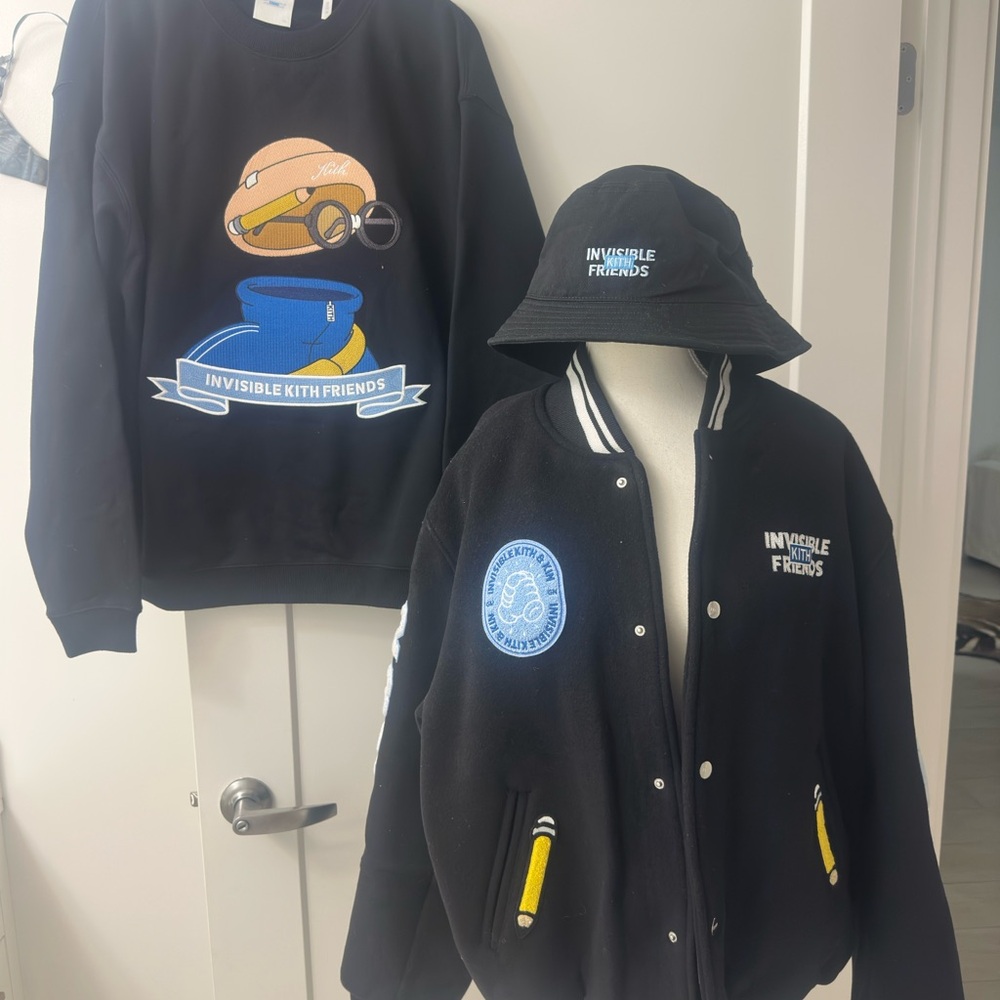 Kith Invisible Friends 2022 Varsity Jacket, Sweatshirt